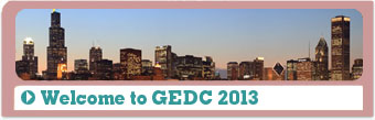 Welcome to GEDC 2013