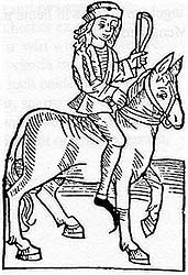 P. de Crescentiis [Bauer zu Pferd](Straburg, 1493)