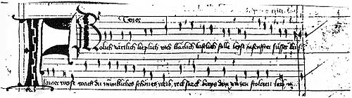 Oswald von Wolkenstein ["Froelich, zaertlich" mit Neumen](Handschrift B, c. 1431)