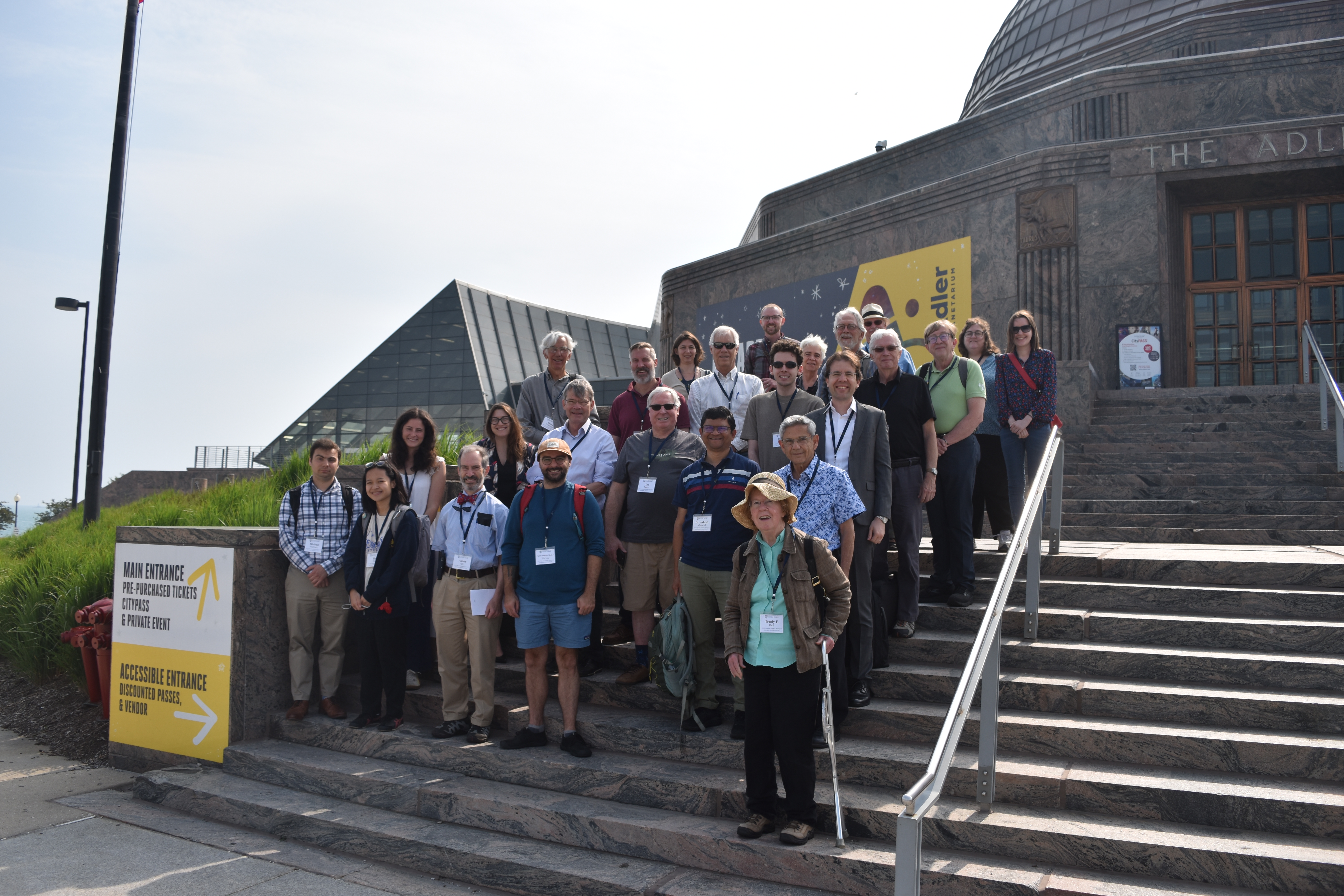 Workshop group photo from ND XV June 2023 taken at the Adler Planetarium