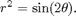 $$ r^2 = \sin(2\theta).$$