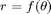 $r = f(\theta)$