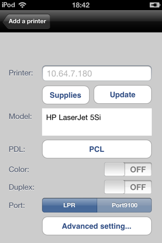 setup printer