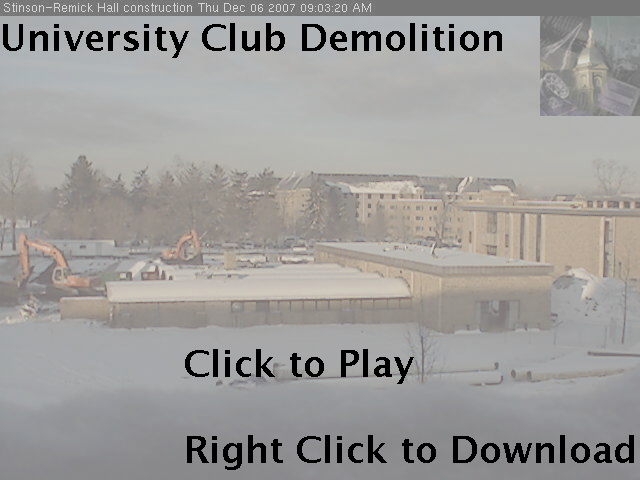 University
                Club demolition time-lapse