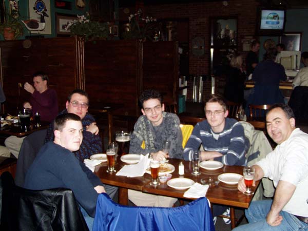 Boozing at the Mishawaka Brewery - 2004
