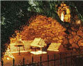 grotto at night